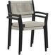 Kavala Charcoal Outdoor Stackable Dining Armchair, Set Of 2
